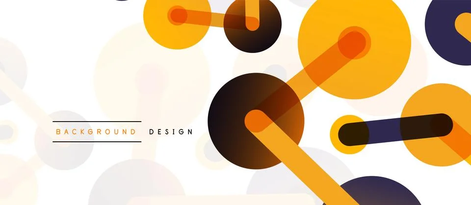 Network concept abstract background. Dots connection. Big data idea. Business Stock Illustration