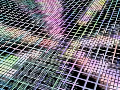 Network concept as abstract background. Illustrazione stock