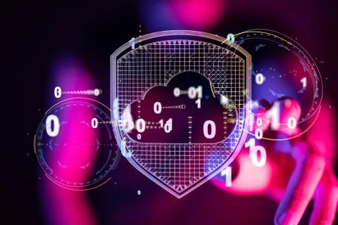 A Network concept with connecting dots and lines 스톡 사진