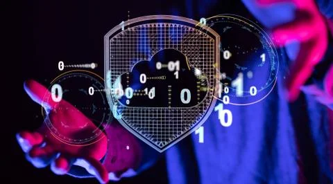 A Network concept with connecting dots and lines 写真素材