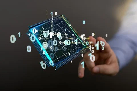 A Network concept with connecting dots and lines 스톡 사진