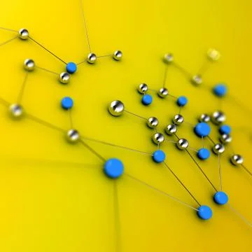 Network concept connection background 3d rendering Stock Illustration