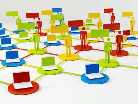 Network concept Illustrazione stock