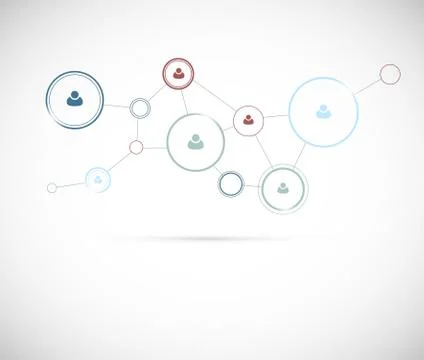 Network concept Illustrazione stock