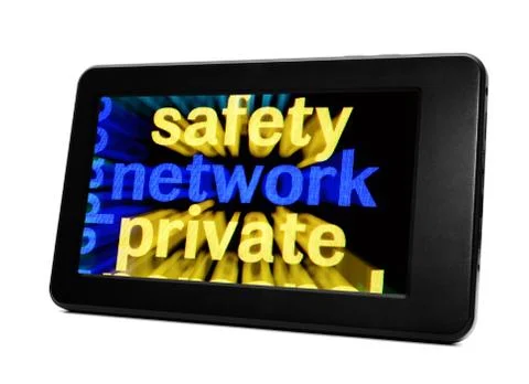 Network concept on pc tablet 写真素材