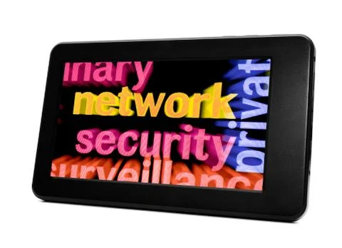 Network concept on pc tablet 写真素材