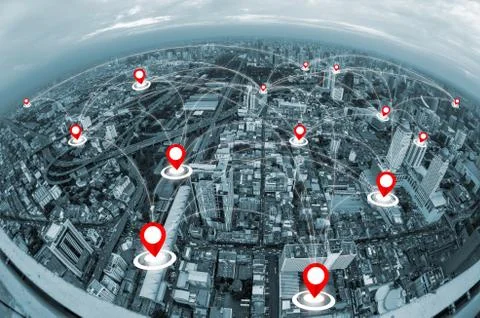 Network concept. Stock Photos