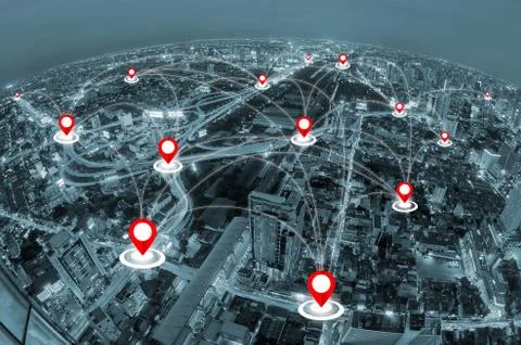 Network concept. Stock Photos