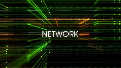 Network Concept Title Within Advanced Technology Data Grid イラスト素材