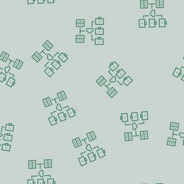 Network configuration repair computer line seamless pattern イラスト素材