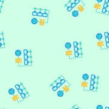 Network configuration repair computer vector seamless pattern イラスト素材