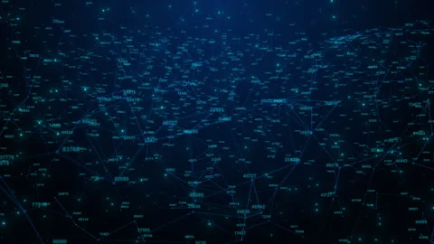 Network connected dots with Plexus Structural Data Connection of Information Stock Footage 337865165