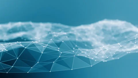 Network connected landscape 4K seamless loop Stock Footage 321893878