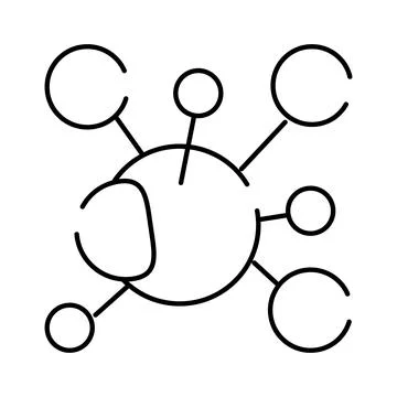 Network connecting nodes in abstract diagram illustration イラスト素材