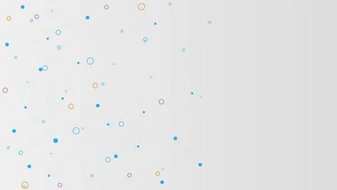 Network connection background with connect dots and lines. Illustrazione stock