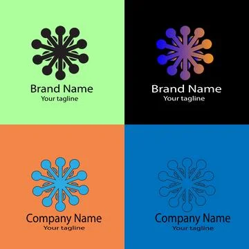 The Network/The Connection Best Logo Stock Illustration