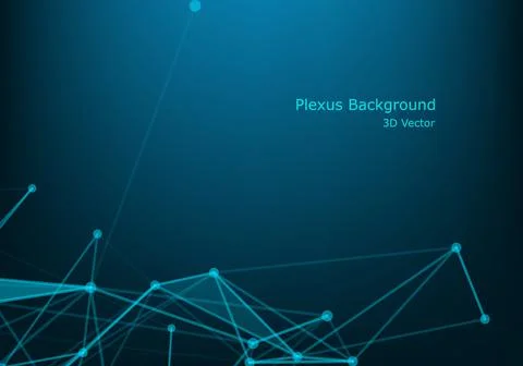 Network connection concept black background vector illustration. Futuristic c Stock Illustration