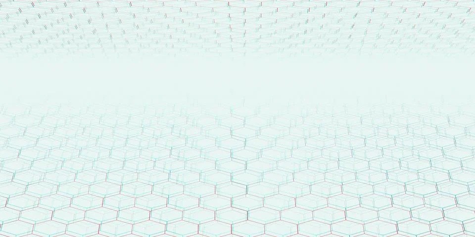 Network connection concept picture Hexagonal honeycomb of the future Horizont Stock Illustration