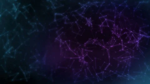 Network connection with connected dots and lines. Blur at center. Stock Footage 111248463