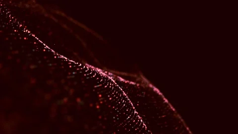 Network connection data structure.Information technology.Big data visualizatio Stock Footage 253476940