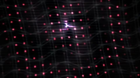 Network Connection Digital Light Trails. Stock Footage 334891907