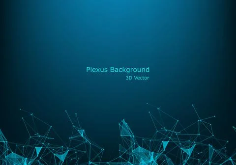 Network connection dots and lines. Technology background. Plexus. Big data ba 스톡 일러스트