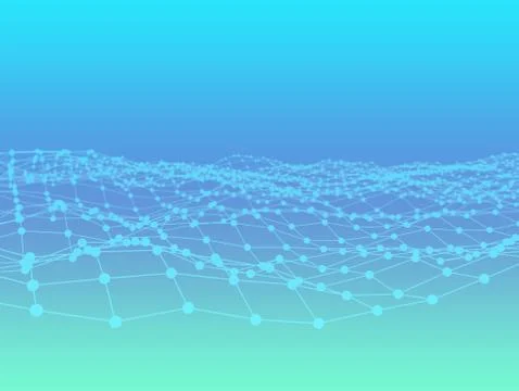 Network connection Futuristic background Stock Illustration