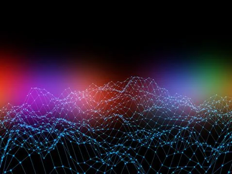 Network connection Futuristic background Stock Illustration