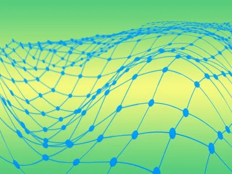 Network connection Futuristic background Stock Illustration