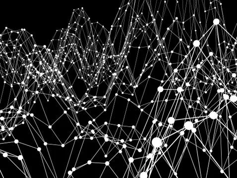 Network connection Futuristic background Stock Illustration