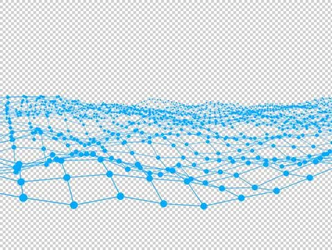 Network connection Futuristic background Stock Illustration