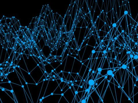 Network connection Futuristic background Stock Illustration