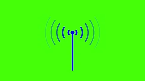 Network Connection icon animation WI-FI router icon animation, Wireless Hot.. Stock Footage 303553542