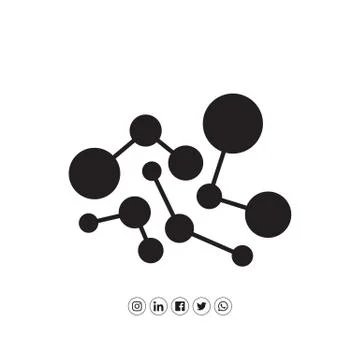 Network connection icon design flat vector Stock Illustration