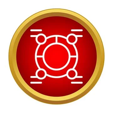 Network connection icon showing data communication flow Stock Illustration