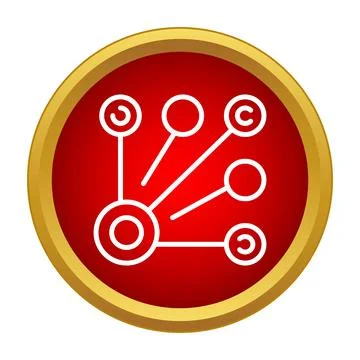 Network connection icon showing data sharing and communication イラスト素材