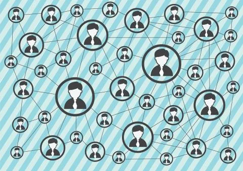 Network connection Stock Illustration