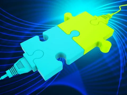 Network Connection Indicates Global Communications And Computer Illustrazione stock