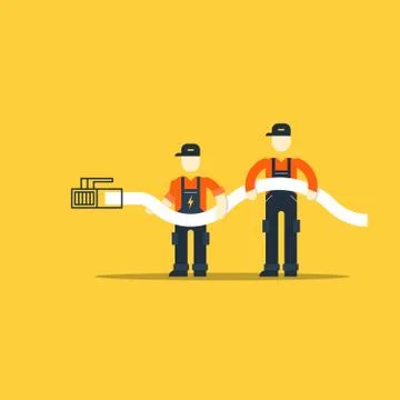 Network connection, internet access Stock Illustration