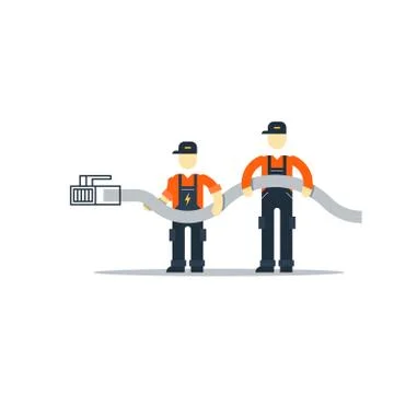 Network connection, internet access Stock Illustration