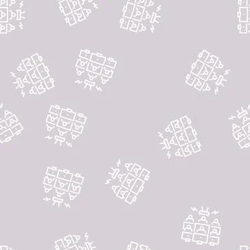 Network connection line seamless pattern Stock Illustration