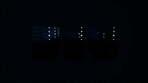 Network Connection Mesh Loop - Dark Blue Data Node Backdrop Video stock 341955300