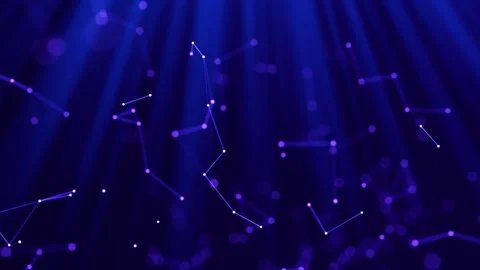Network connection of points and lines, communication, hyperspace. Stock Footage 270232446