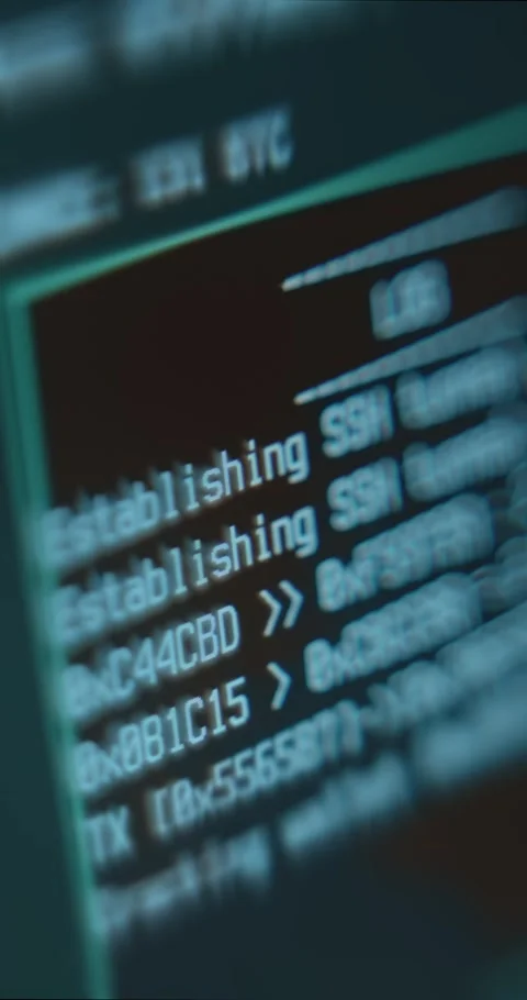 Network connection process to BTC wallet, hacking concept 스톡 동영상 323369088