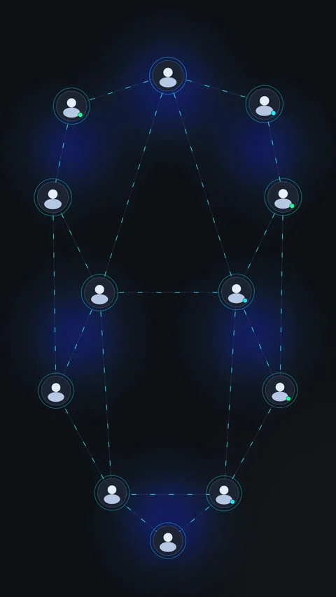 Network, connection, social, global, communication, node, data, hub, link, .. Stock Footage 346544629