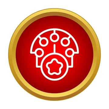 Network connection with star hierarchy icon design Stock Illustration