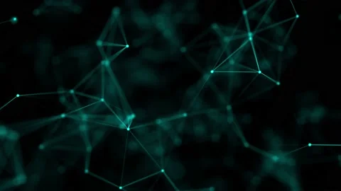 Network connection structure. Abstract background with moving dots and lines. 스톡 동영상 152883484