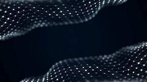 Network connection structure. Abstract background with dots and lines. Stock Footage 154748312