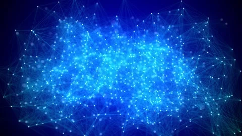 Network connection structure. Abstract digital background. Stock Footage 275205318