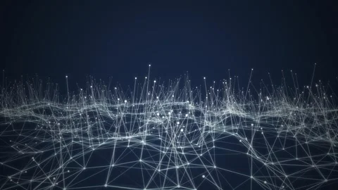 Network connection structure. Big data. Connecting points and lines. Stock Footage 263610147